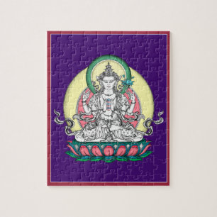PUZZLE EN ÉTAIN - Chenrezig - Bouddha de