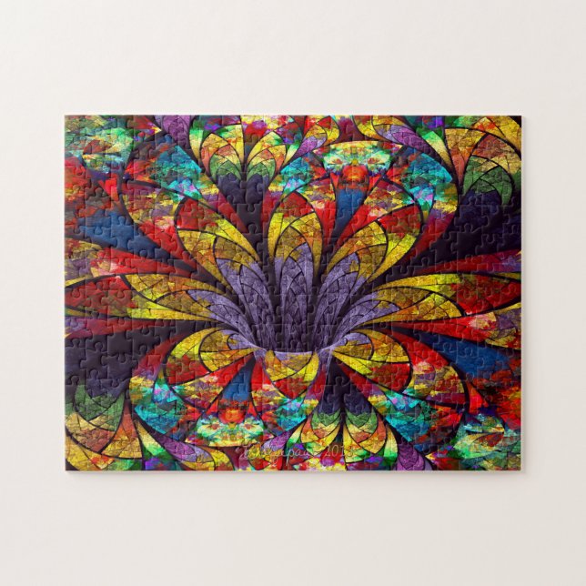 Puzzle en fleur de verre tendu (Horizontal)