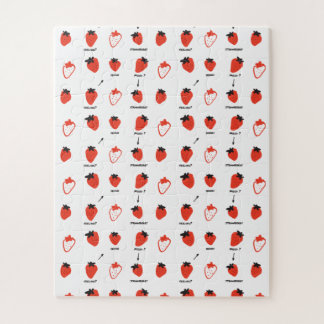 Puzzle en forme de fraise – Puzzle mignon pour enf