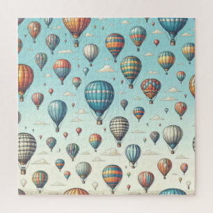 Puzzle En haut, en haut et en loin ! Ballons Whimsical à