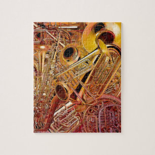 Puzzle en laiton de mur