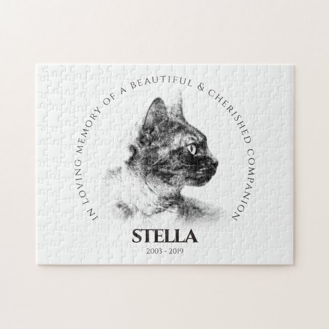 Puzzle En mémoire d'un mémorial adoré pour animaux de com (Horizontal)