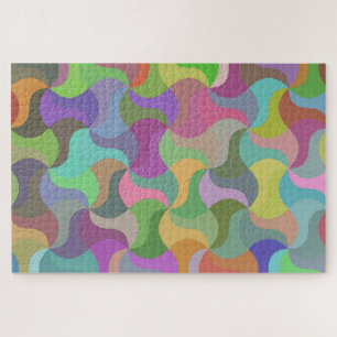 puzzle en mosaïque pastel