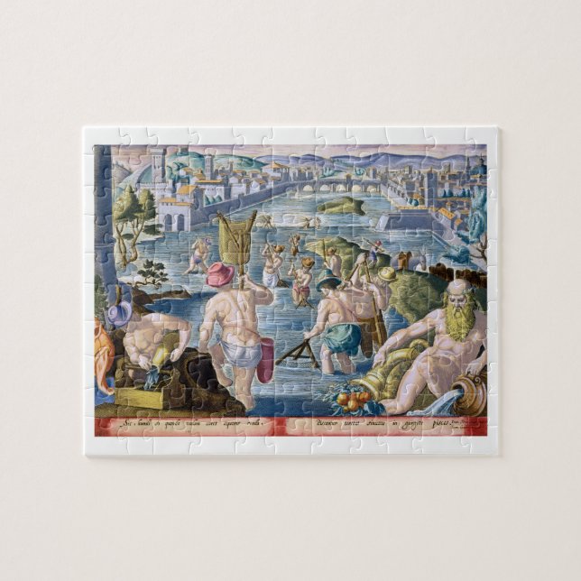 Puzzle En pêchant en eaux peu profondes utilisant des (Horizontal)