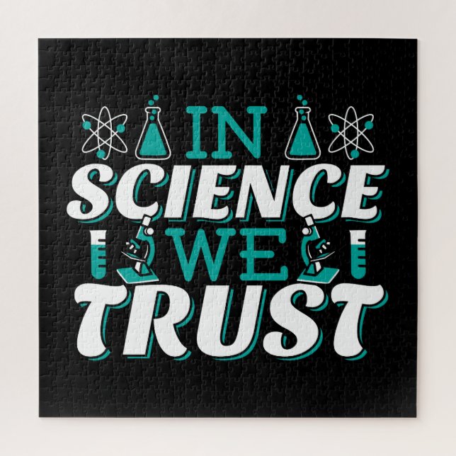 Puzzle En Science, nous faisons confiance Citation - Ense (Vertical)