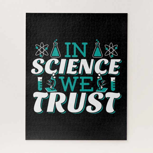 Puzzle En Science, nous faisons confiance Citation - Ense (Vertical)