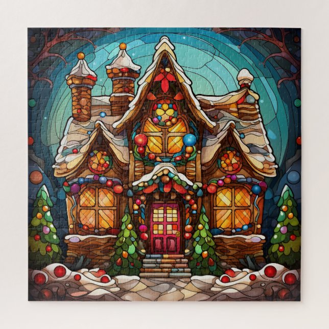 Puzzle en verre de Noël (Vertical)
