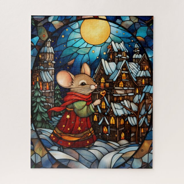 Puzzle en verre de Noël (Vertical)