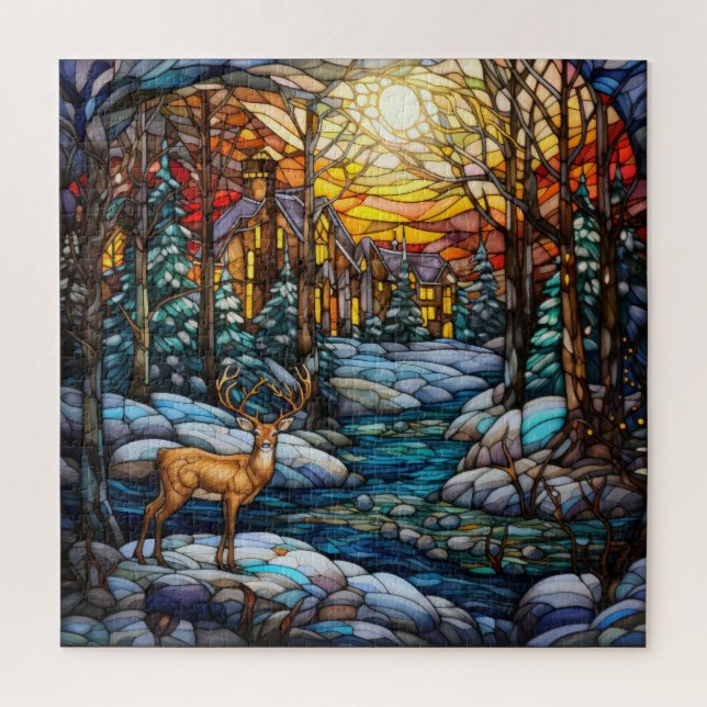 Puzzle en verre verni (Vertical)