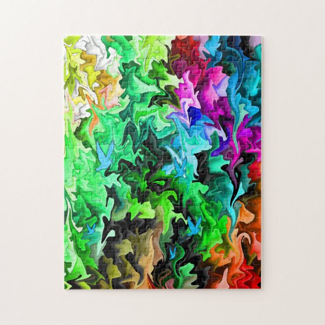 Puzzle En volant à travers la tempête... (Vertical)