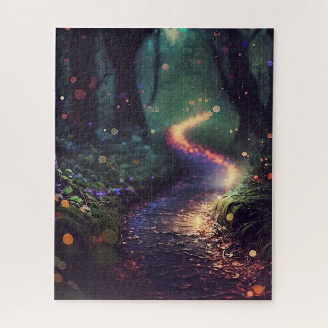 Puzzle Enchanted Forest with Fairy Lights, 500 Piece  (Vertical)