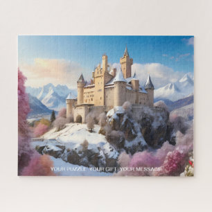 Puzzle Enchantement hivernal : Château dans les sommets e