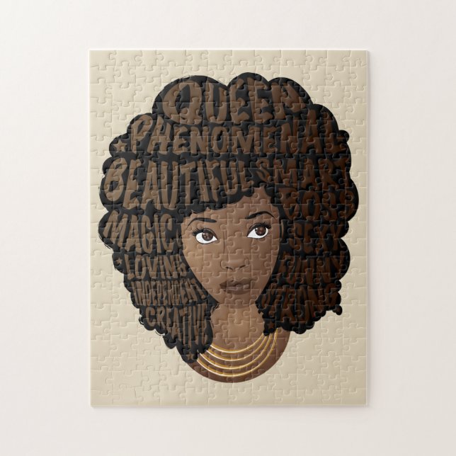 Puzzle Encourageant les femmes noires, cheveux naturels,  (Vertical)