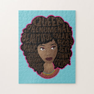 Puzzle Encourageant les femmes noires, cheveux naturels,
