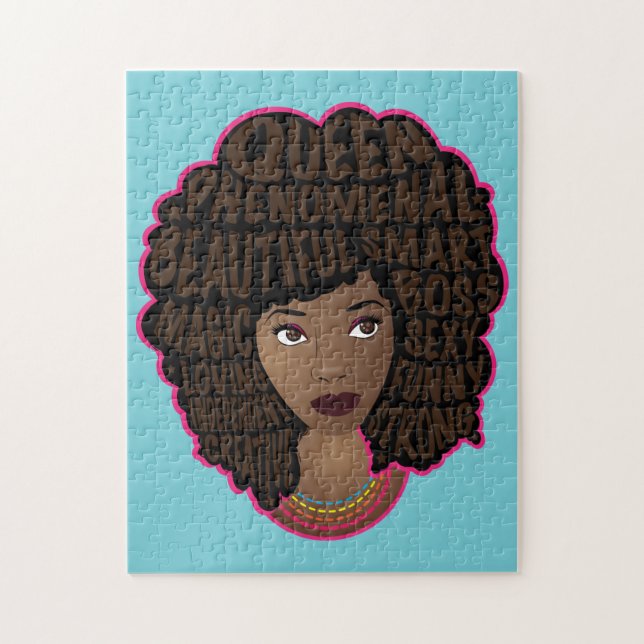 Puzzle Encourageant les femmes noires, cheveux naturels,  (Vertical)