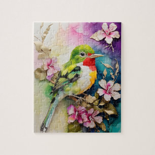 Puzzle Encre alcoolique Peinture Tody de Cuba