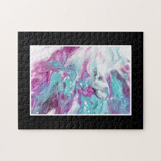 Puzzle Encre Dur Difficile Difficulté Colorée (Horizontal)