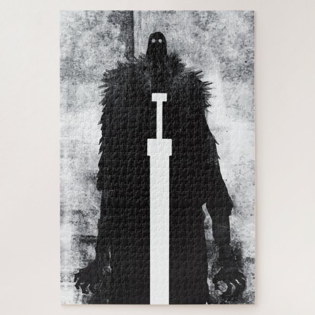 Puzzle Encre Talking Imaginaire V02 Un chevalier de l'enf (Vertical)