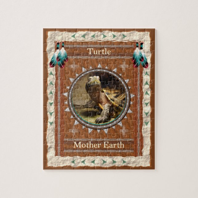 Puzzle Énergie de la Terre Mère Tortue (Vertical)