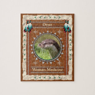 Puzzle Énergie de médecine de femme loutre