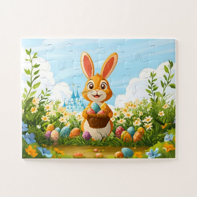 Puzzle enfant 30 pièces - Lapin de Pâques (Horizontal)