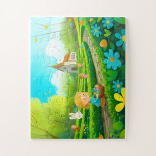 Puzzle Enfant 30 pièces, Pâques – Chasse aux Œufs