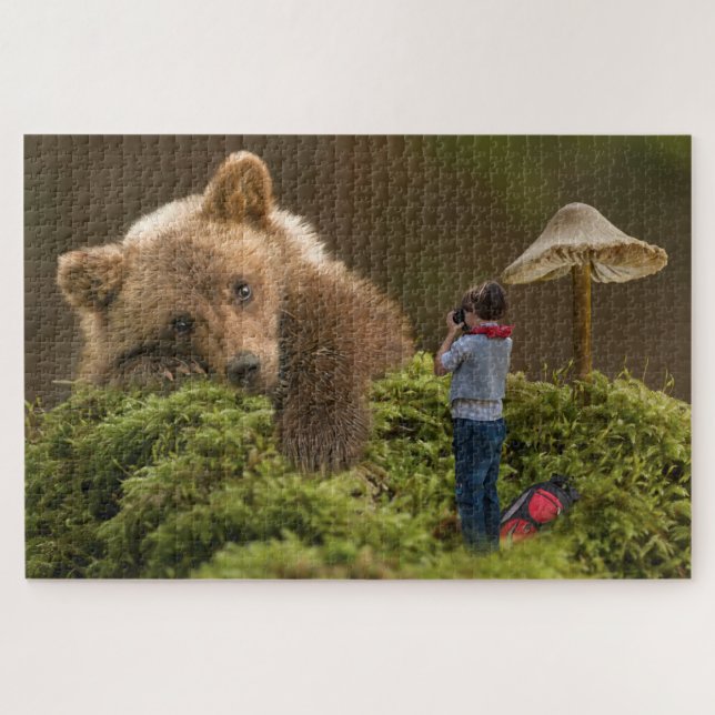 Puzzle Enfant et ours (Horizontal)