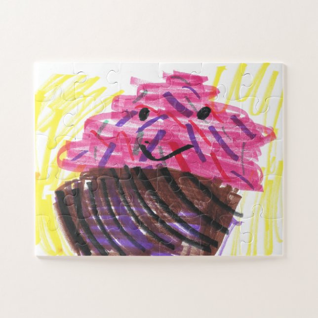 Puzzle Enfant gâteau arc-en-ciel Art Magique  (Horizontal)