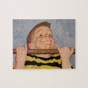 Puzzle Enfant vintage, Garçon Faisant Chin Ups, Sports D'