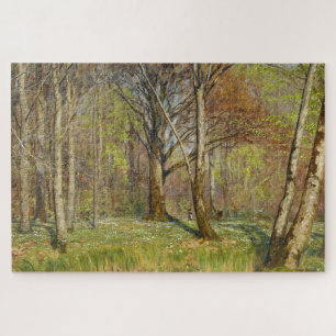 Puzzle Enfants dans la forêt printanière H.A. Brendekilde