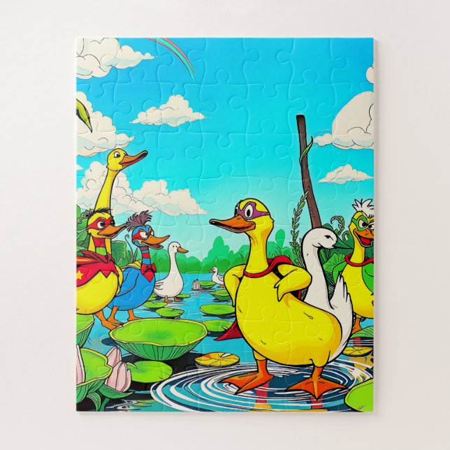 Puzzle Enfants de Duck Pond (Vertical)