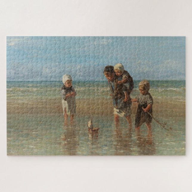 Puzzle Enfants de la mer, Jozef Israels (Horizontal)