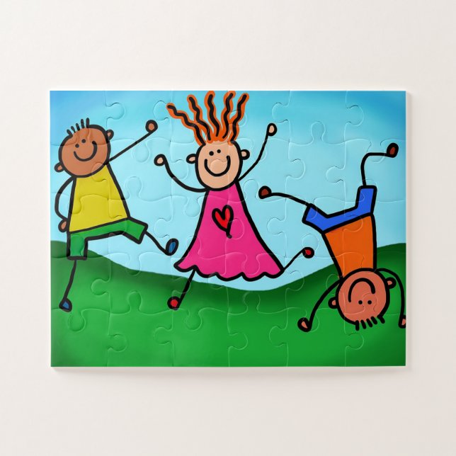 Puzzle Enfants jouant (Horizontal)