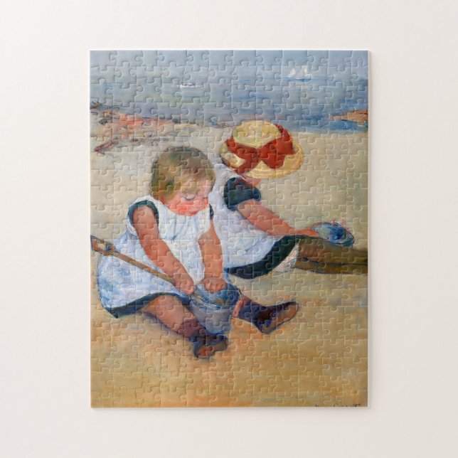 Puzzle Enfants jouant sur la plage (Vertical)