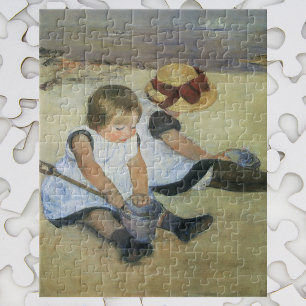 Puzzle Enfants jouant sur la plage par Mary Cassatt