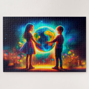 Puzzle Enfants jours des terres Nature de l'environnement