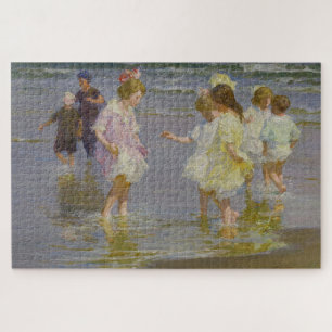 Puzzle Enfants marchant sur la plage (par E.H. Potthast)