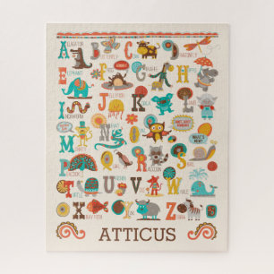 Puzzle Enfants mignons Alphabet animal ABC Personnalisé
