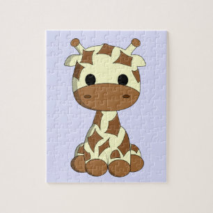 Puzzle Enfants mignons de bande dessinée de girafe de