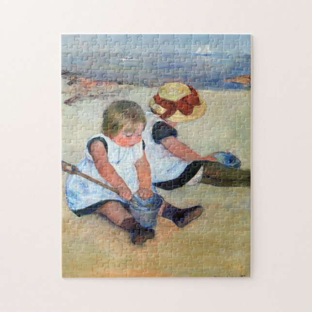 Puzzle Enfants sur la plage, Cassatt (Vertical)