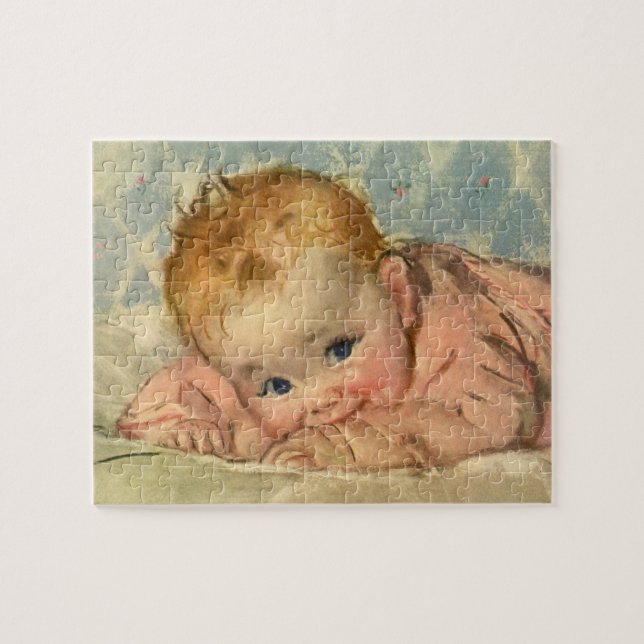 Puzzle Enfants vintages, mignonne petite fille sur couver (Horizontal)