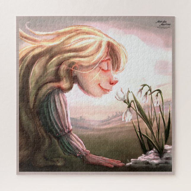 Puzzle Énigme de fleurs printanières (Vertical)