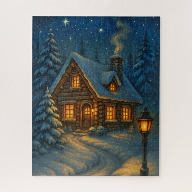 Puzzle Énigme de la cabane d'hiver (Vertical)