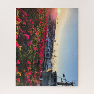 Puzzle énigme des bateaux de pêche dans un port