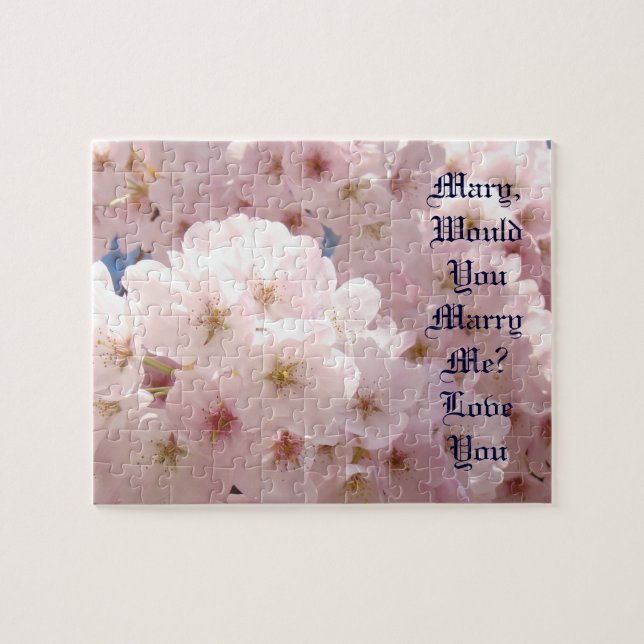 Puzzle Énigmes de proposition de mariage de printemps Veu (Horizontal)