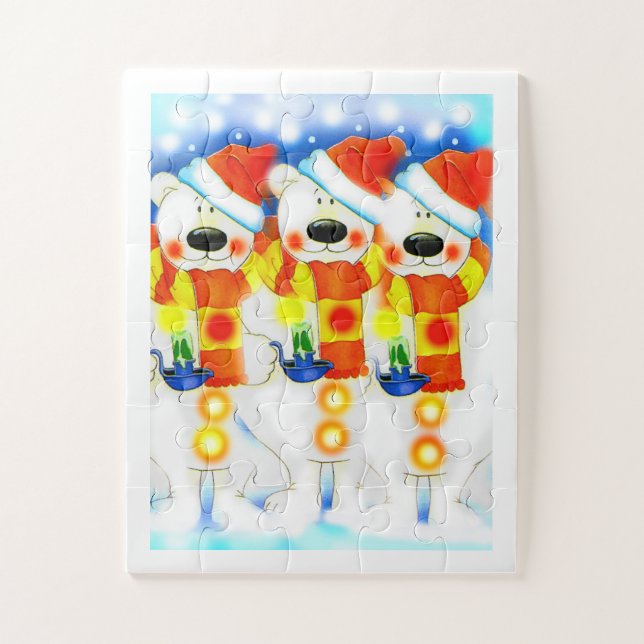 Puzzle Enneiges de Noël (Vertical)