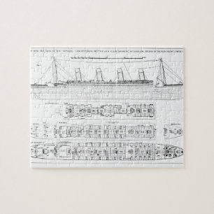 Puzzle Enquête dans la perte de Titanic : Sectio croisé