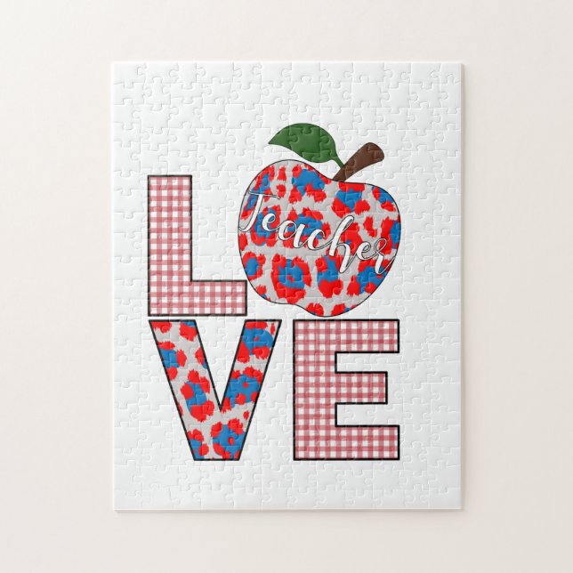 Puzzle Enseignant Art Amour Enseignement (Vertical)