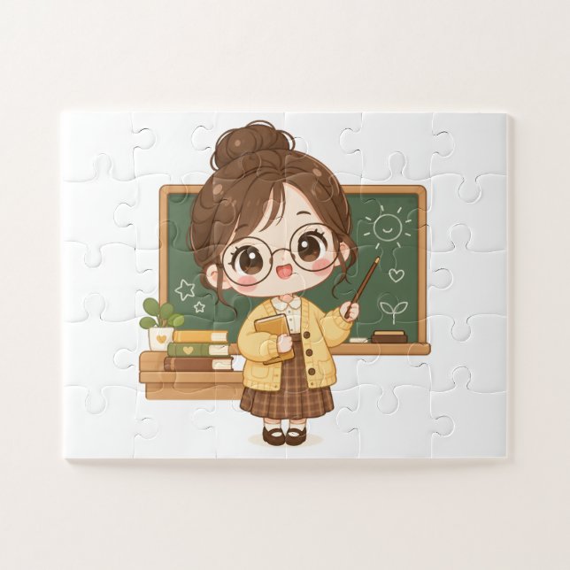Puzzle Enseignant de classe doux (Horizontal)