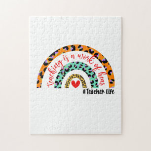 Puzzle Enseignant L'Art L'Enseignement Est Une Oeuvre De